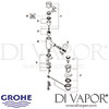 Grohe Essence Bidet Mixer S-Size Spares